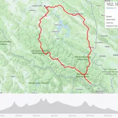 Trasa rowerowa przez Bieszczadzki Park Narodowy i okolice. Wielka pętla bieszczadzka o długości 162 km.