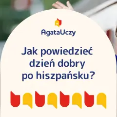 Uśmiechnięta kobieta wita Cię, ucząc jak powiedzieć dzień dobry po hiszpańsku.
