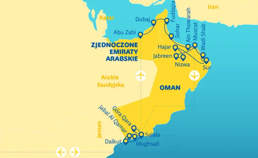 Oman - sąsiad Jemenu, który zaskakuje. Planuj wakacje!
