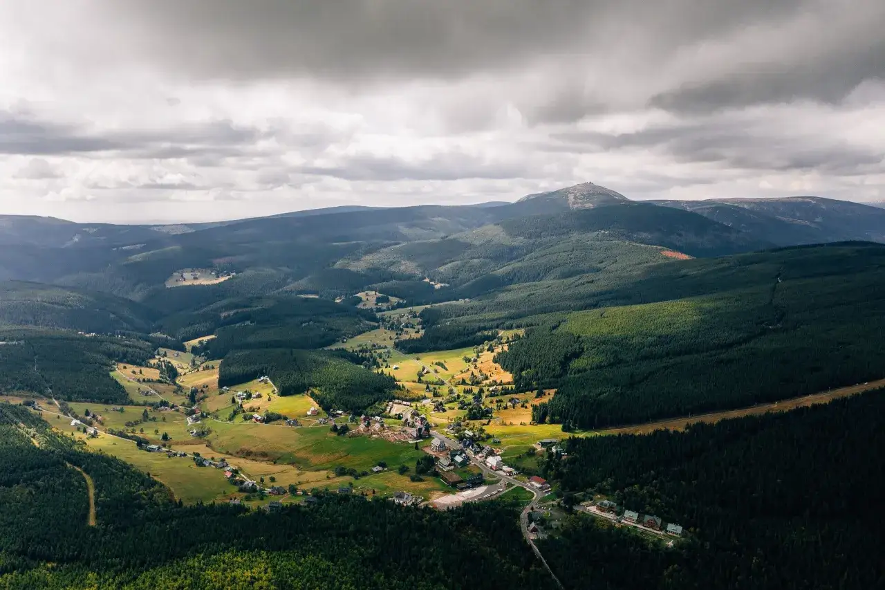 Karpacz panorama Karkonosze