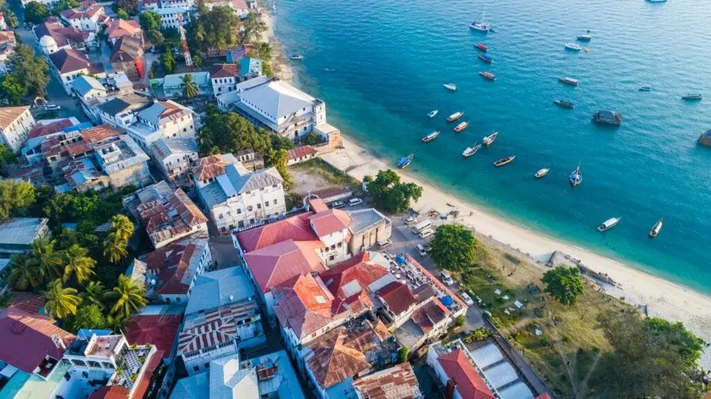 Stone Town Zanzibar widok z g&oacute;ry