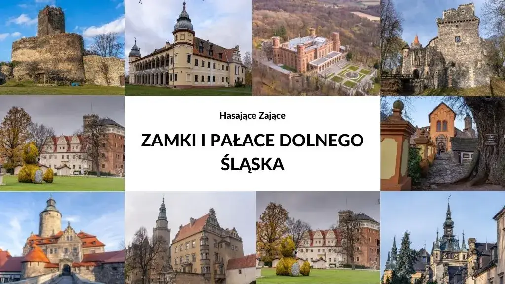 najpiękniejsze zamki dolnego śląska kolaż