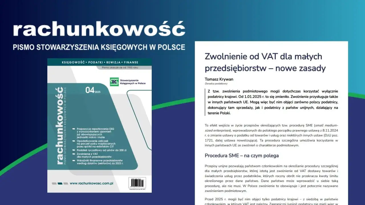 Zwolnienie z VAT dla małych firm